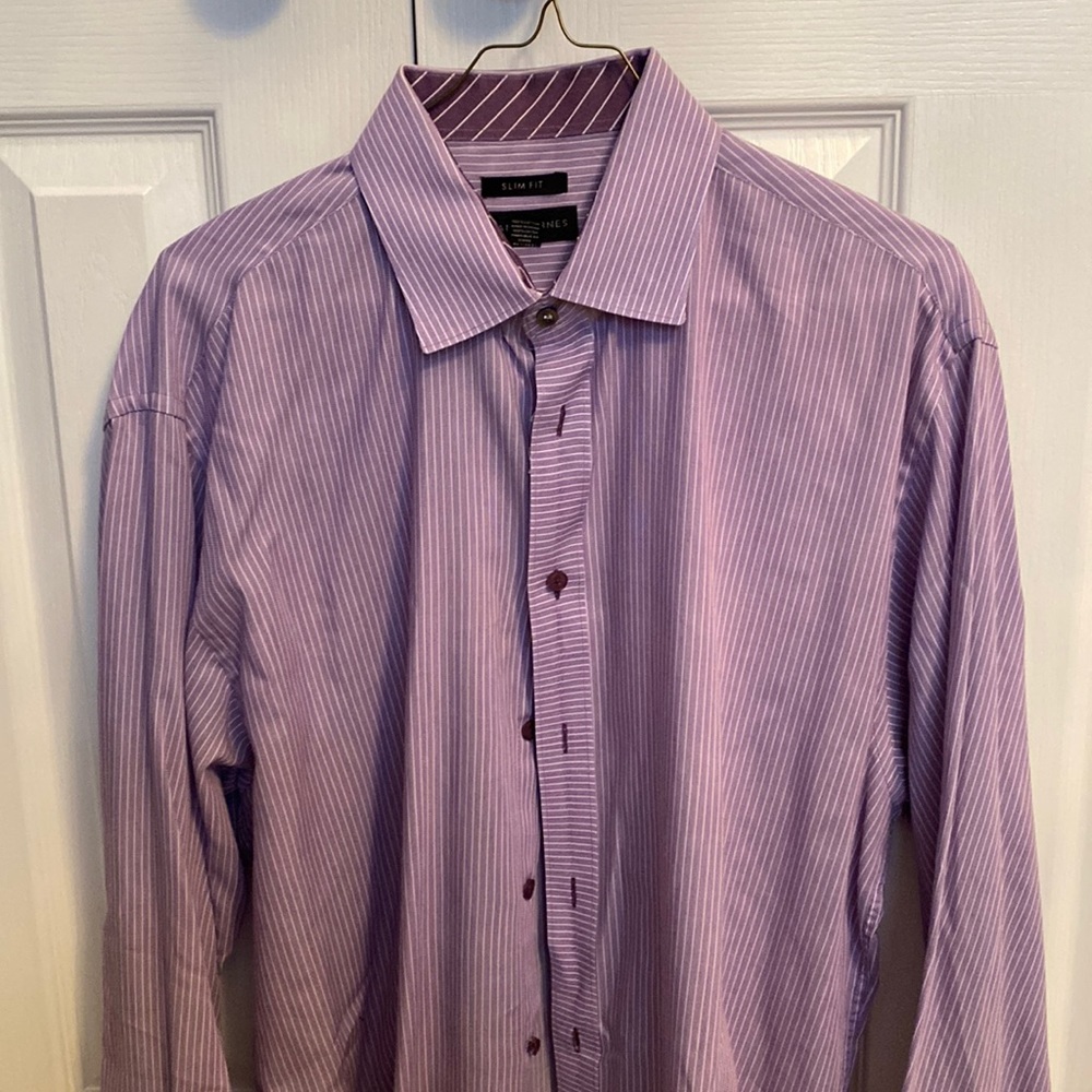 Men’s JHane Barnes dress shirts slim fit. Neck size 17 sleeve 34/35